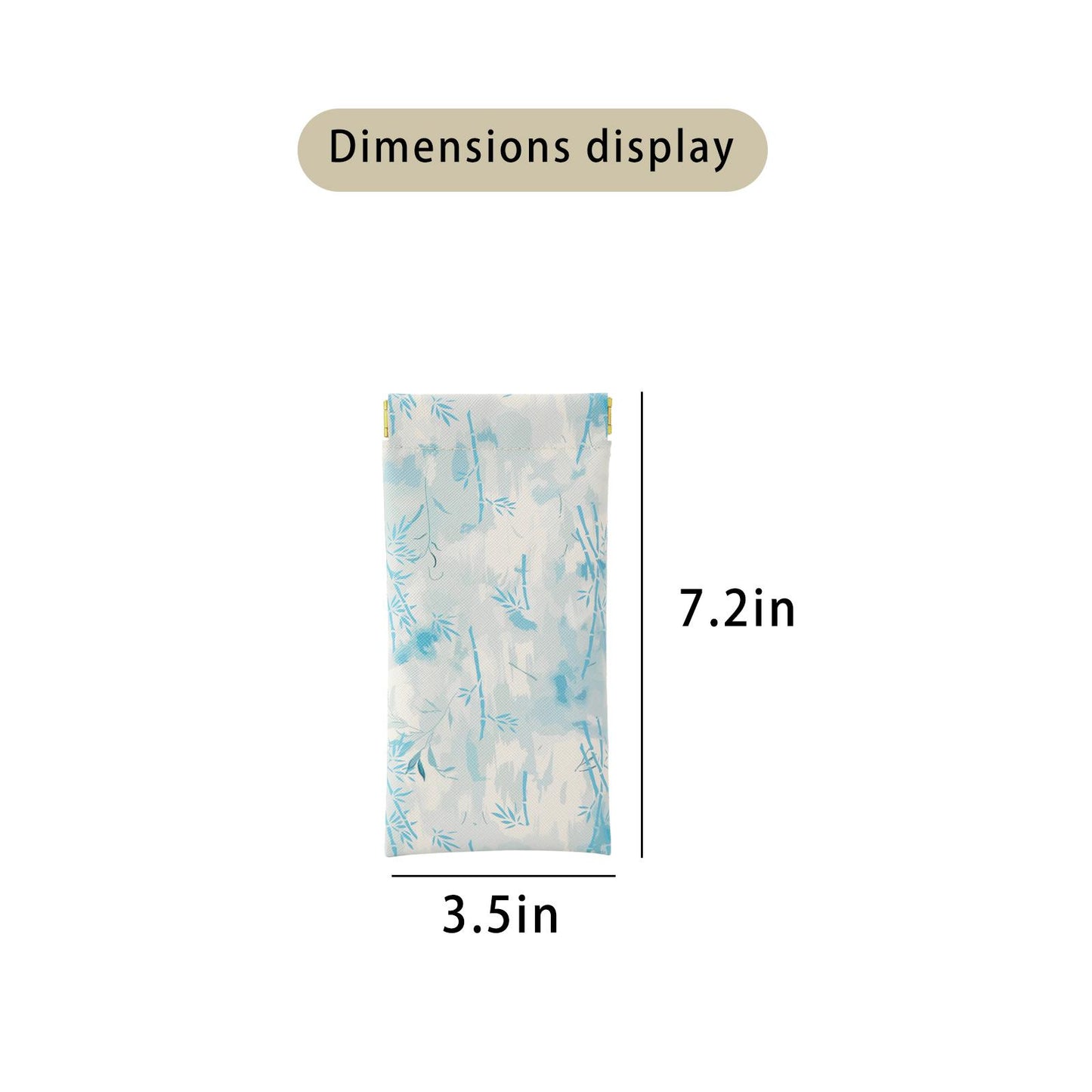 A modern-style snap pouch for storing lipstick, keys, makeup, or coins.