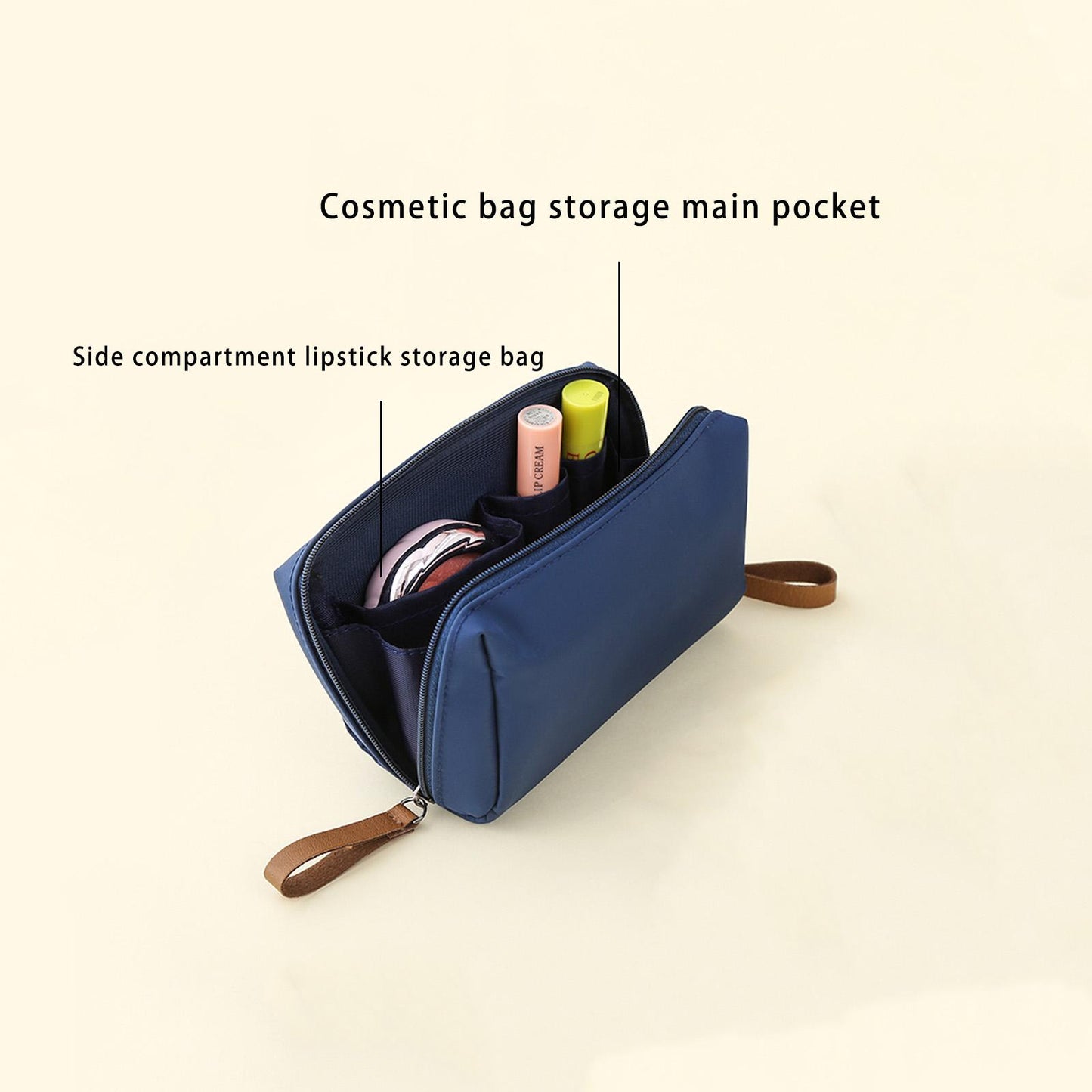 Lipstick Makeup Bag, Mini Small, Compartmentalized Women's Organizer