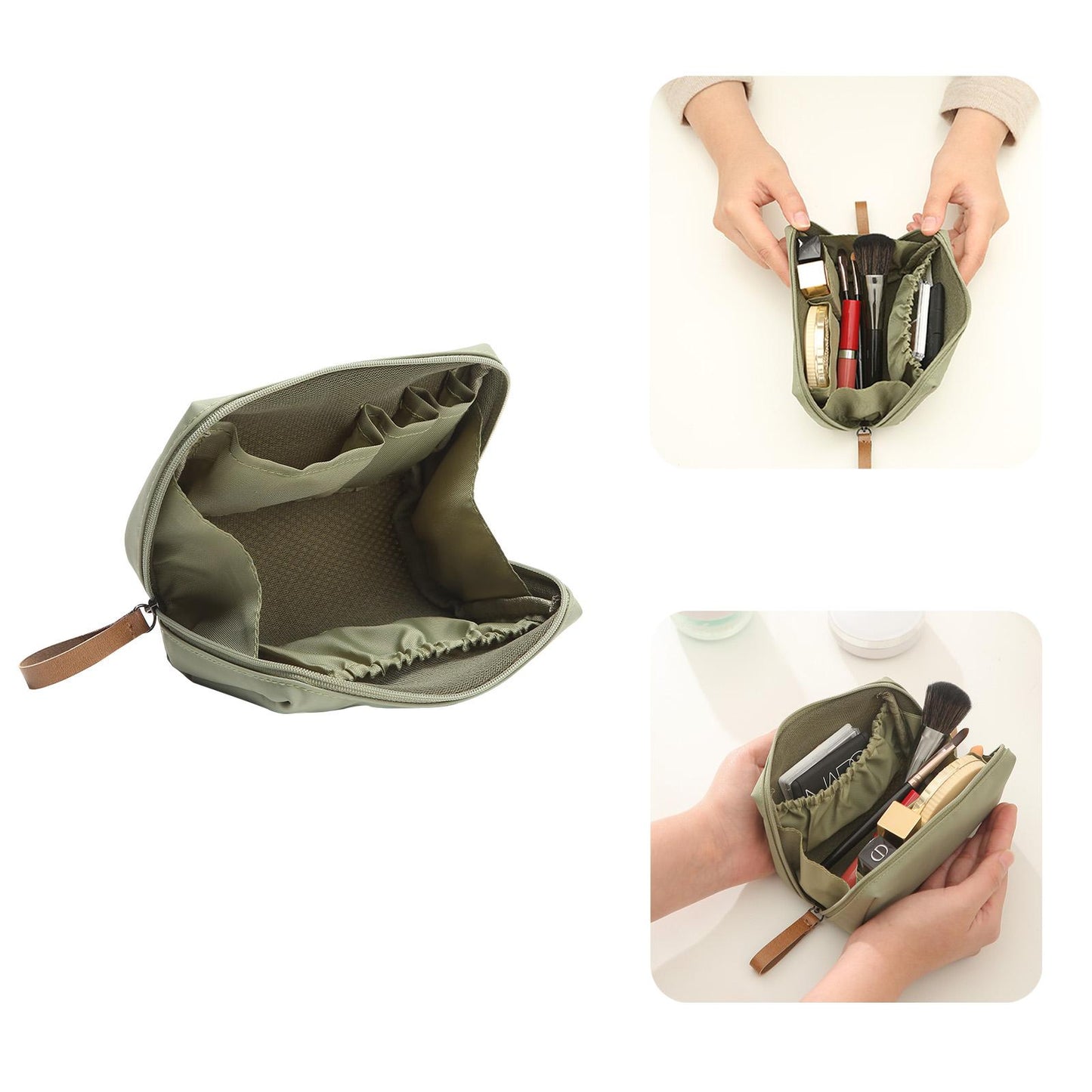 Lipstick Makeup Bag, Mini Small, Compartmentalized Women's Organizer